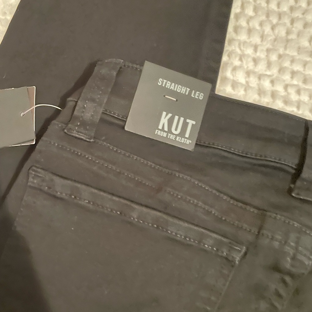 Kut from the Kloth | Stevie Mid Rise Straight Leg Jeans | Black Jeans | NWT - Picture 9 of 14